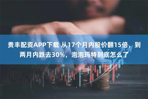 贵丰配资APP下载 从17个月内股价翻15倍,到两月内跌去30%,泡泡玛特到底怎么了